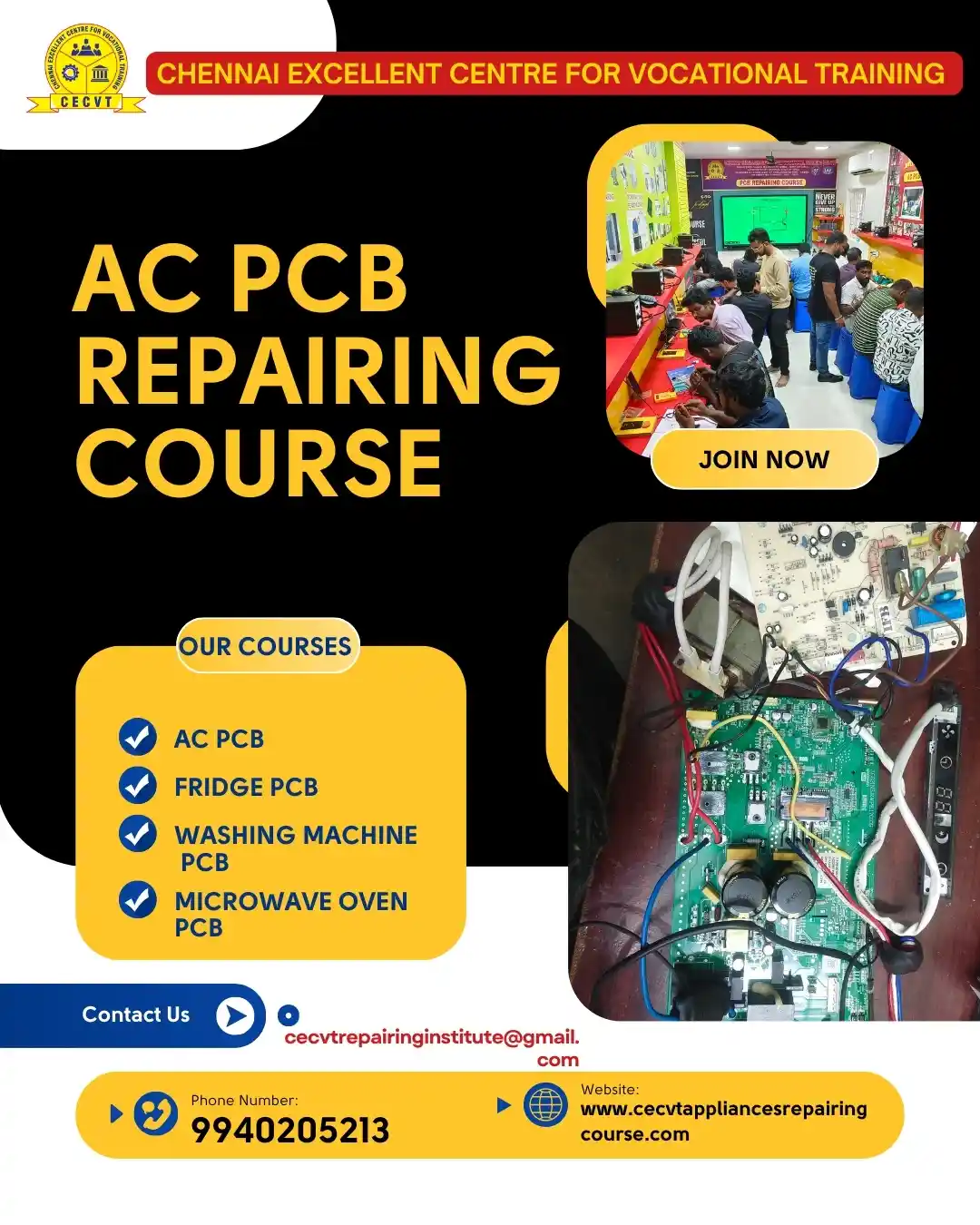 AC PCB Board Mechanic Course in Chümoukedima Nagaland