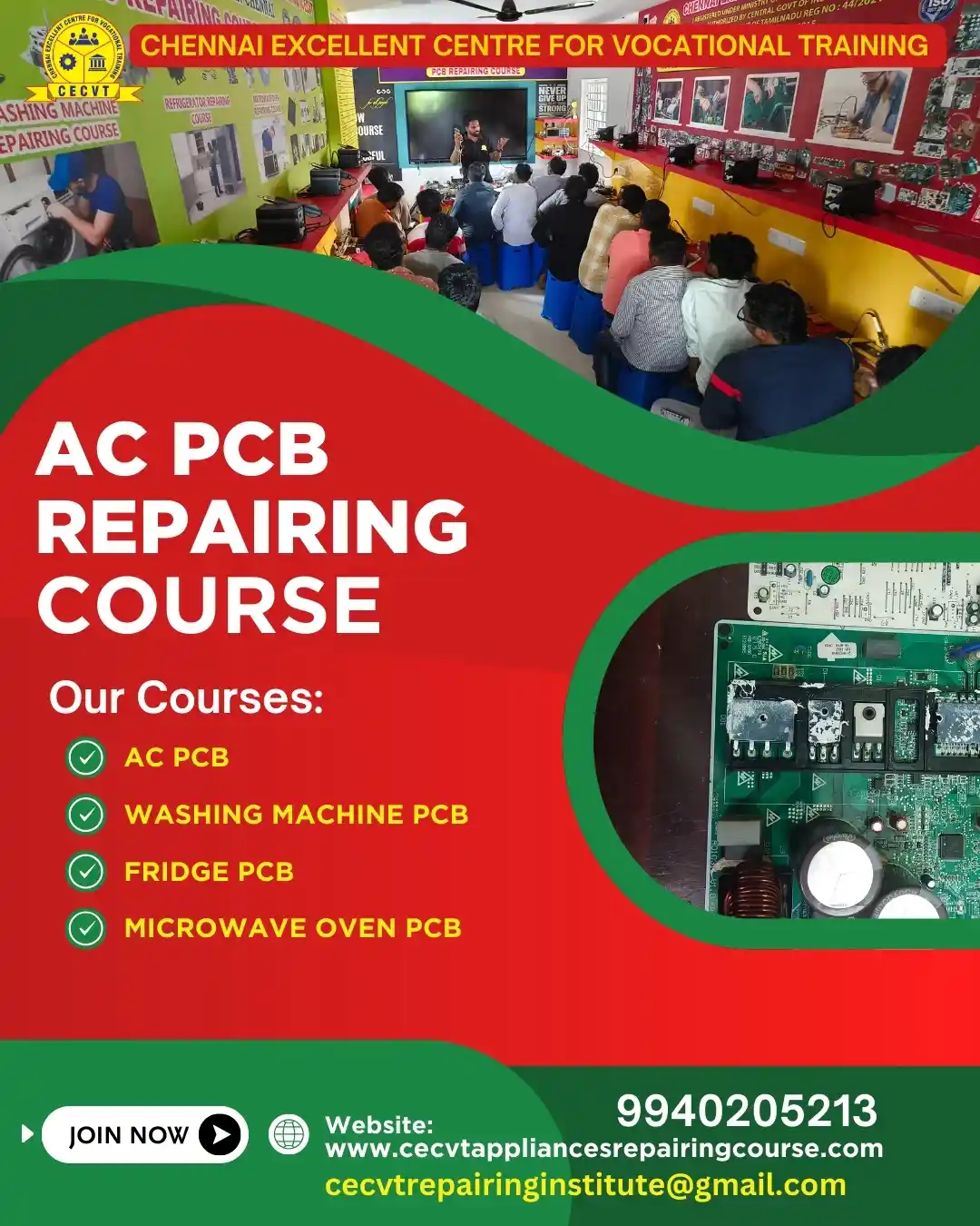 AC PCB Board Mechanic Course in Lawngtlai Mizoram
