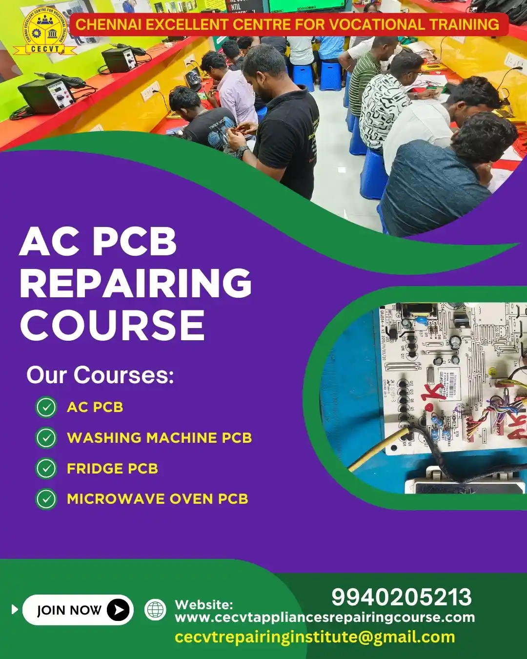 AC PCB Board Mechanic Course in Lunglei Mizoram
