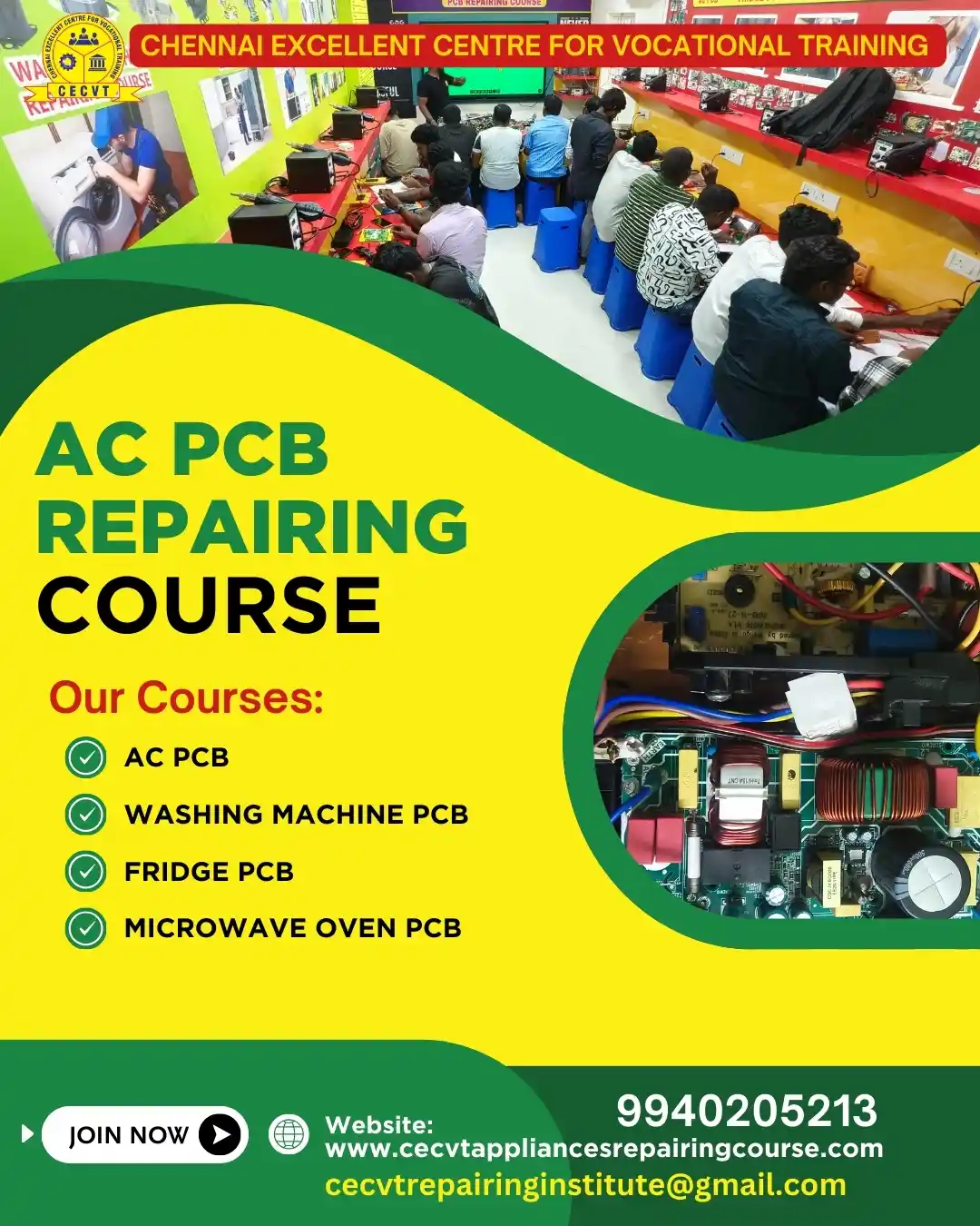 AC PCB Board Mechanic Course in Lunglei Mizoram