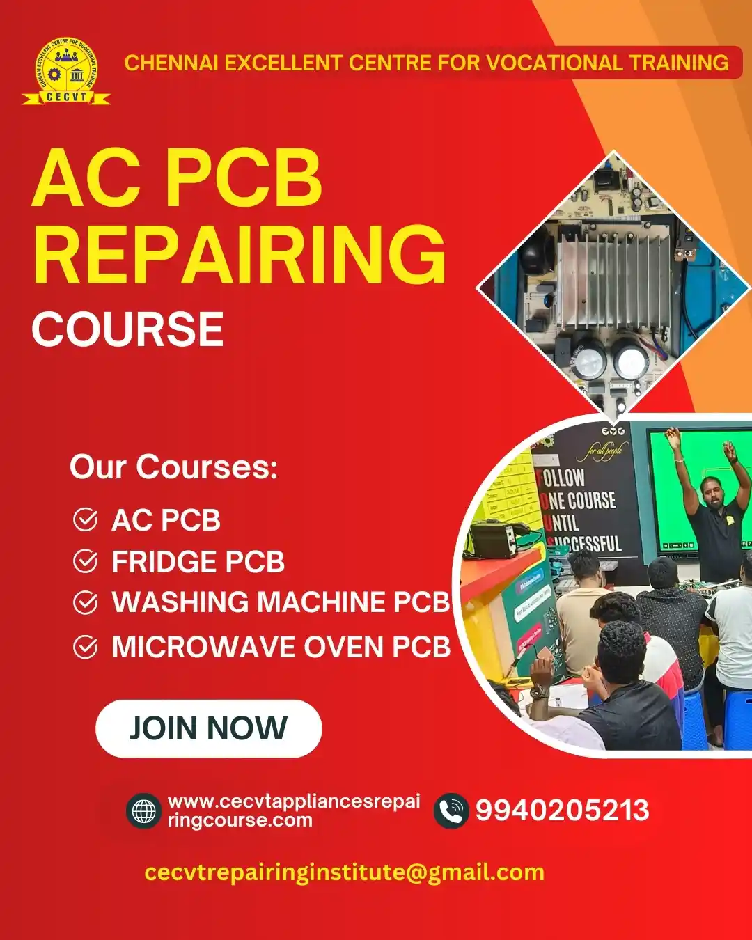 AC PCB Board Mechanic Course in Lunglei Mizoram