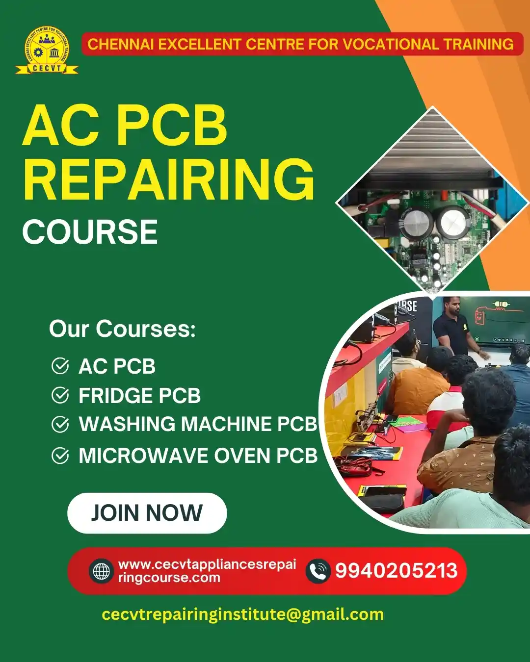 AC PCB Board Mechanic Course in Lunglei Mizoram