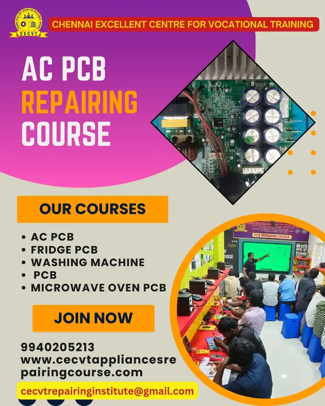 AC PCB Board Mechanic Course in Saiha Mizoram