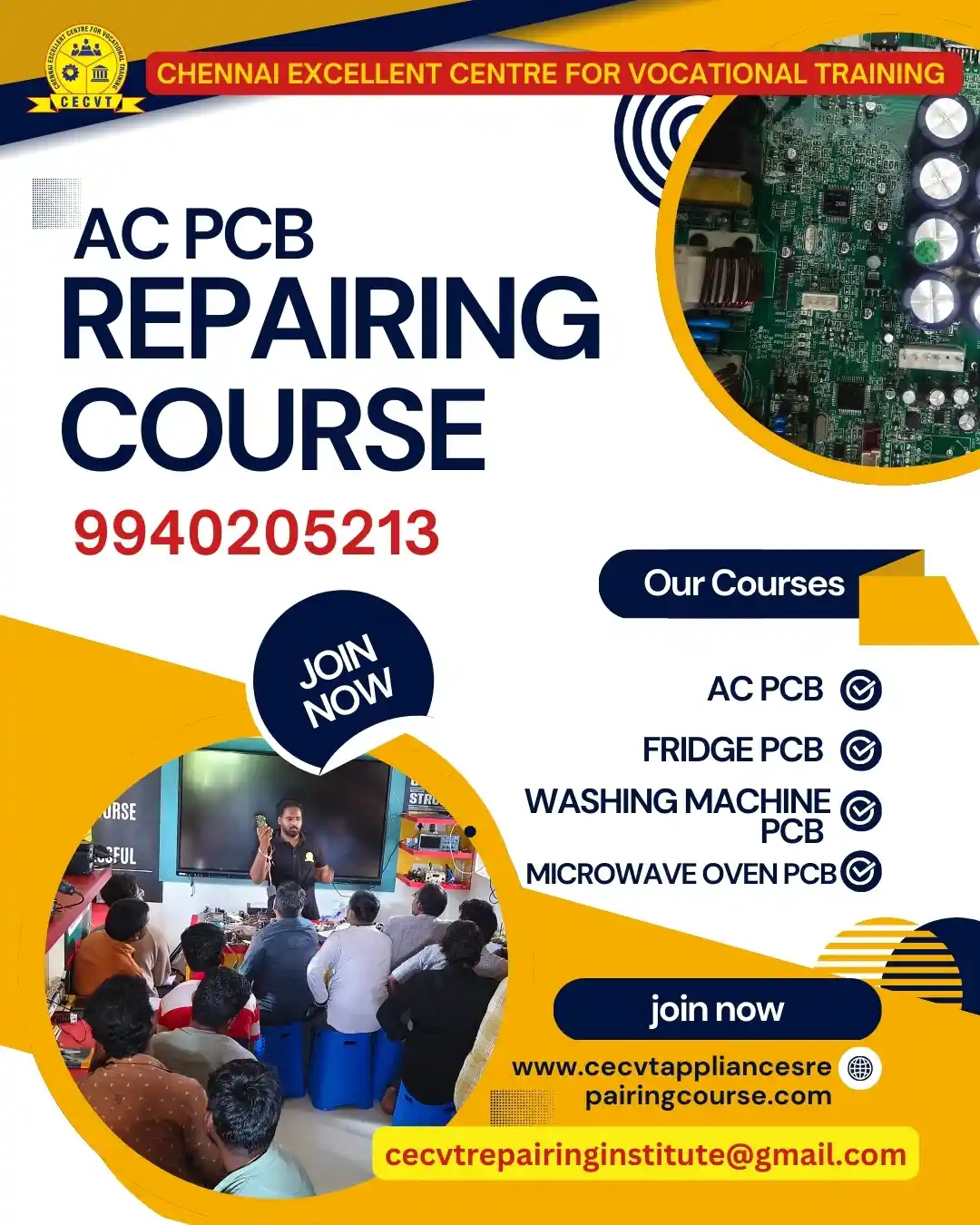 AC PCB Board Mechanic Course in Saitual Mizoram