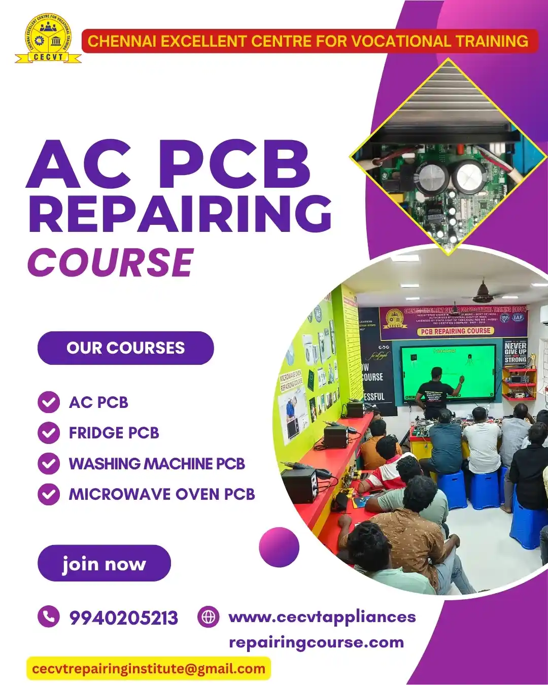 AC PCB Board Mechanic Course in Saitual Mizoram