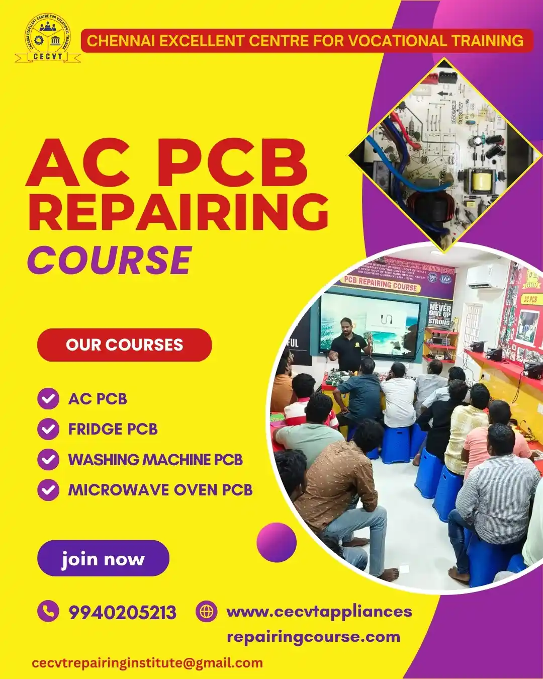 AC PCB Board Mechanic Course in Serchhip Mizoram
