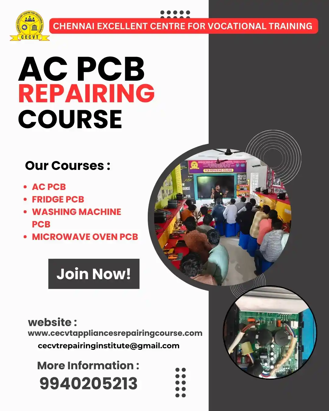 AC PCB Board Mechanic Course in Beed Maharashtra