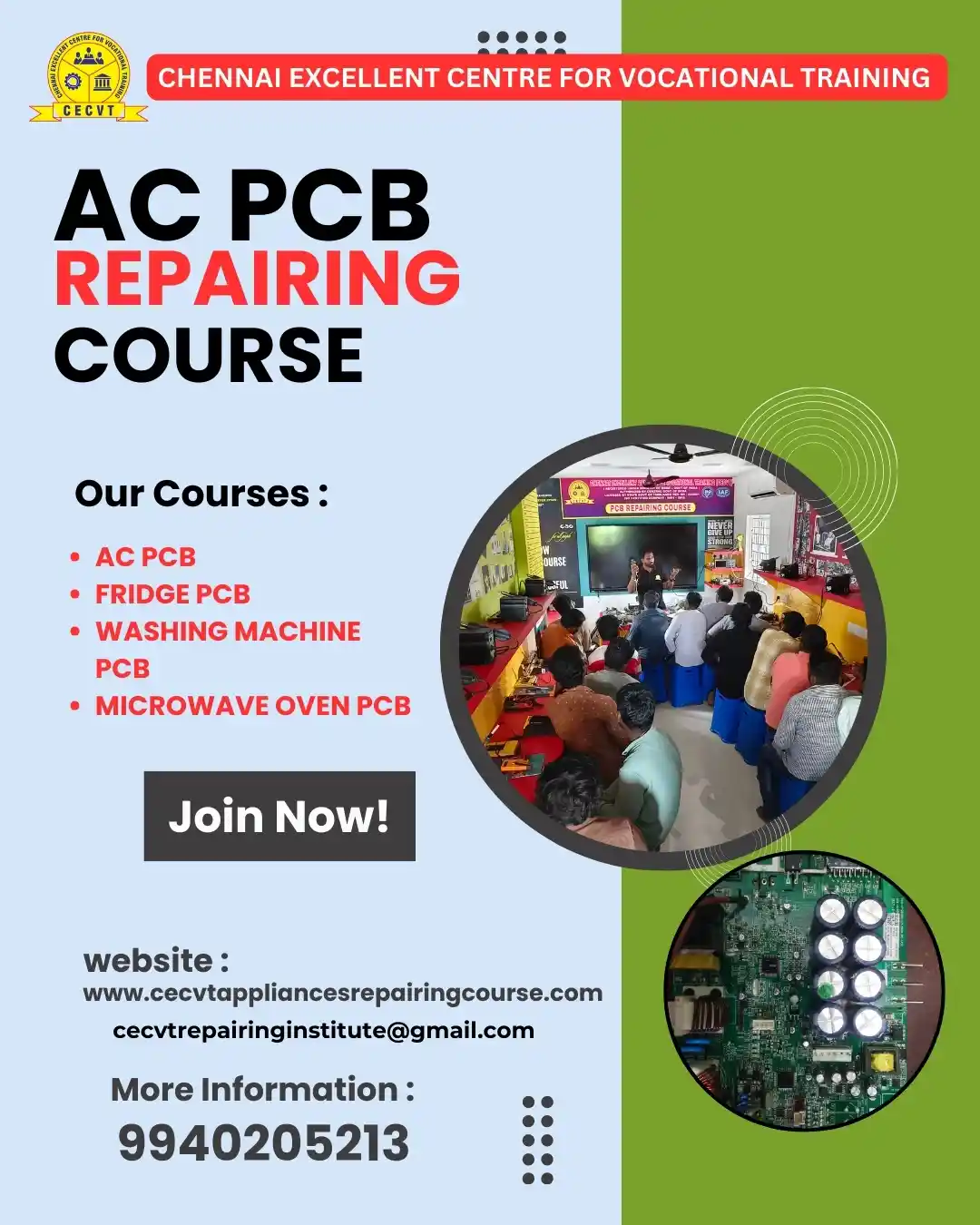 AC PCB Board Mechanic Course in Bhandara Maharashtra