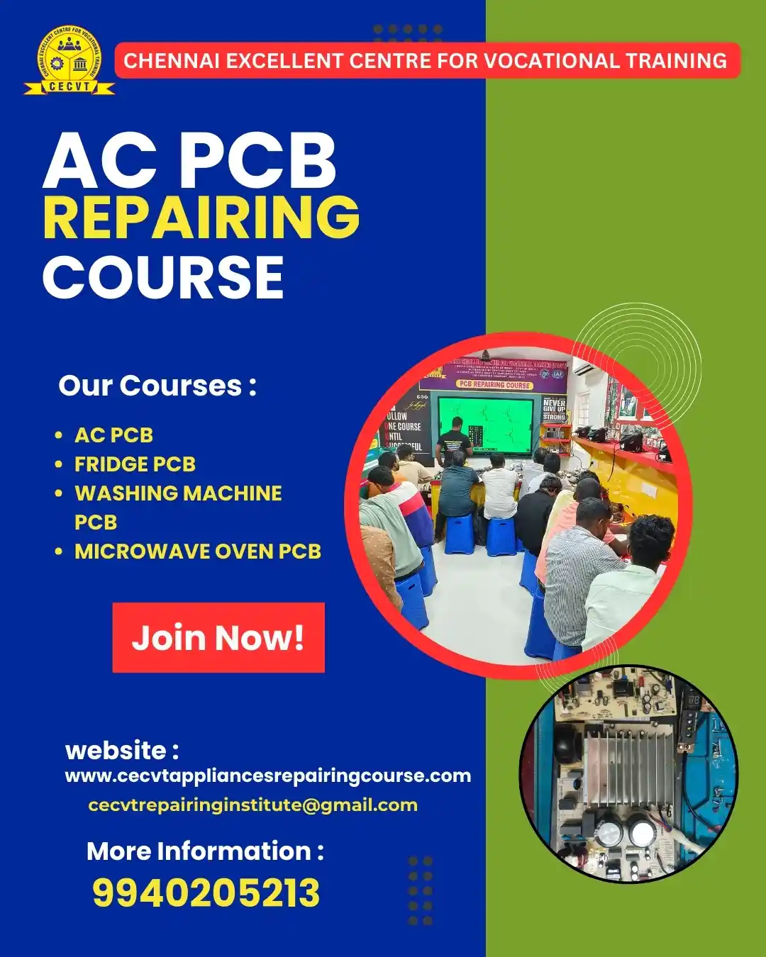 AC PCB Board Mechanic Course in Bhandara Maharashtra