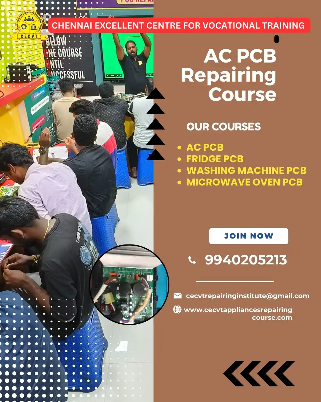 AC PCB Board Mechanic Course in Amravati Maharashtra