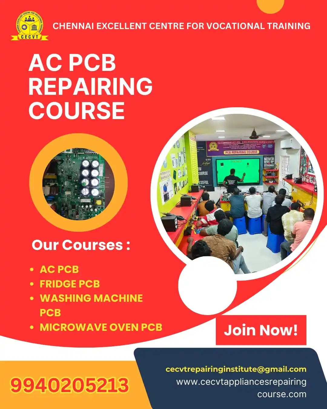 AC PCB Board Mechanic Course in Bhandara Maharashtra