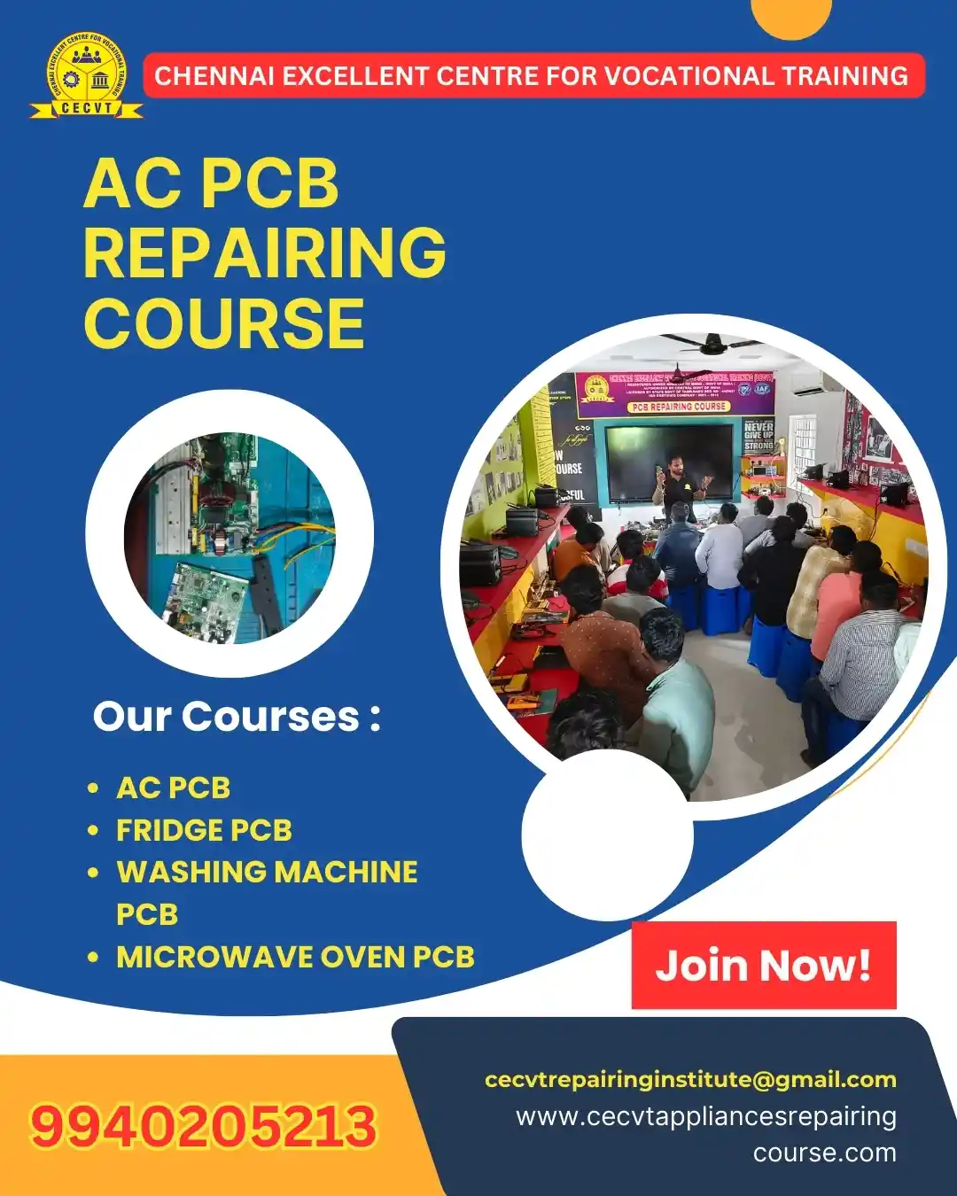 AC PCB Board Mechanic Course in Buldhana Maharashtra