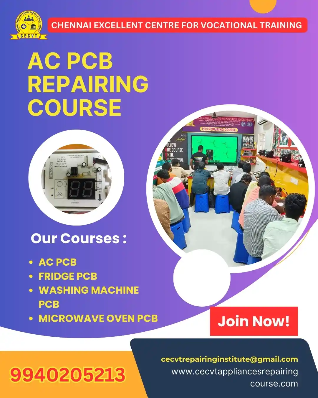 AC PCB Board Mechanic Course in Buldhana Maharashtra