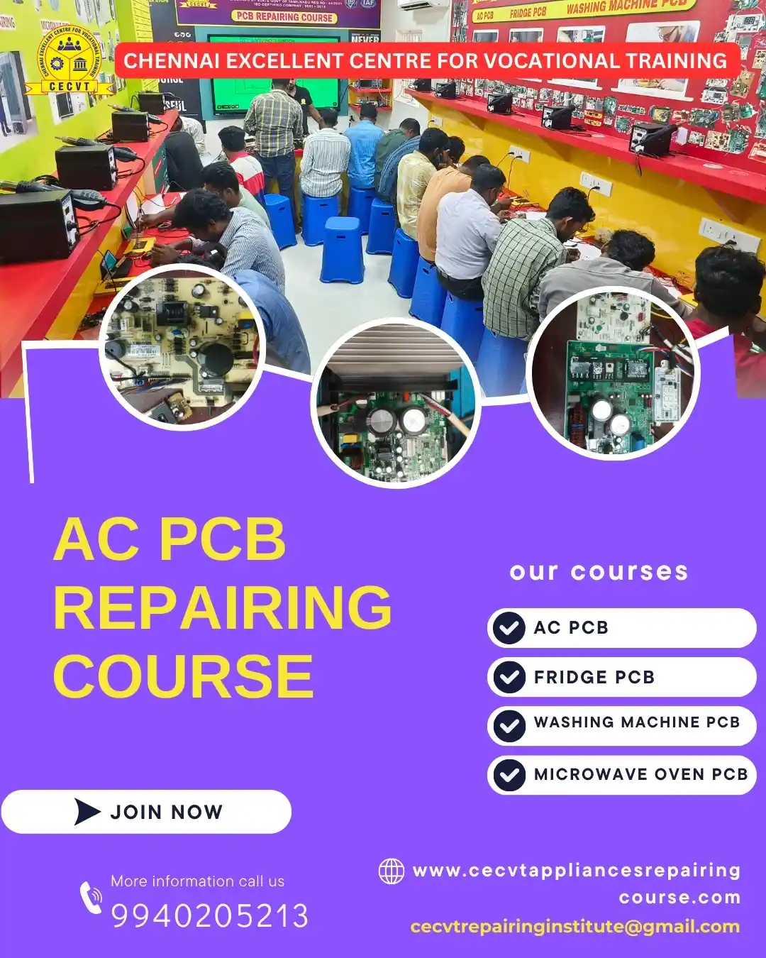 AC PCB Board Mechanic Course in Buldhana Maharashtra