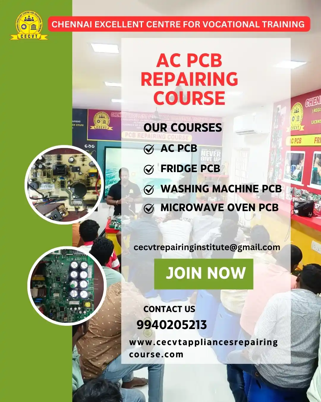 AC PCB Board Mechanic Course in Buldhana Maharashtra