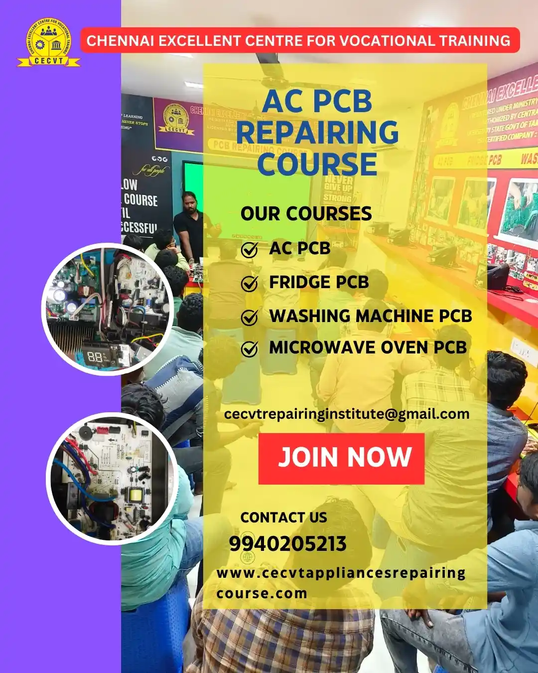 AC PCB Board Mechanic Course in Buldhana Maharashtra