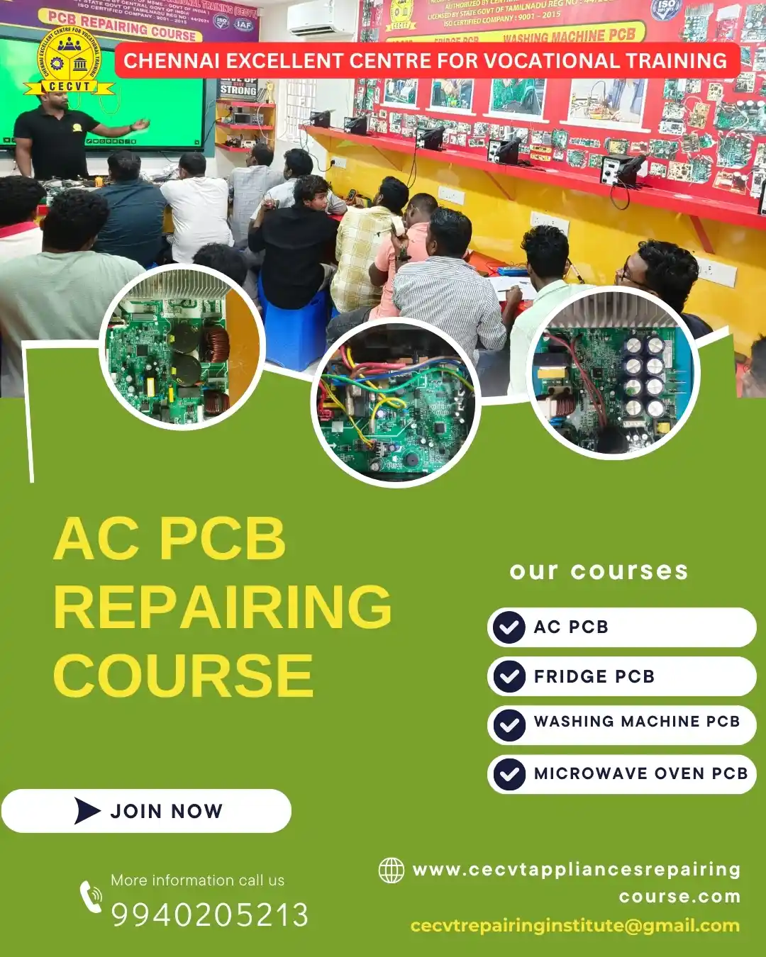 AC PCB Board Mechanic Course in Chandrapur Maharashtra
