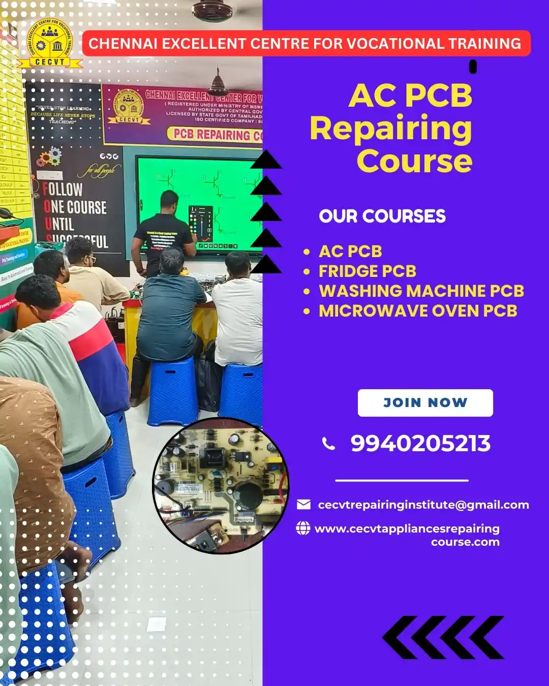 AC PCB Board Mechanic Course in Amravati Maharashtra