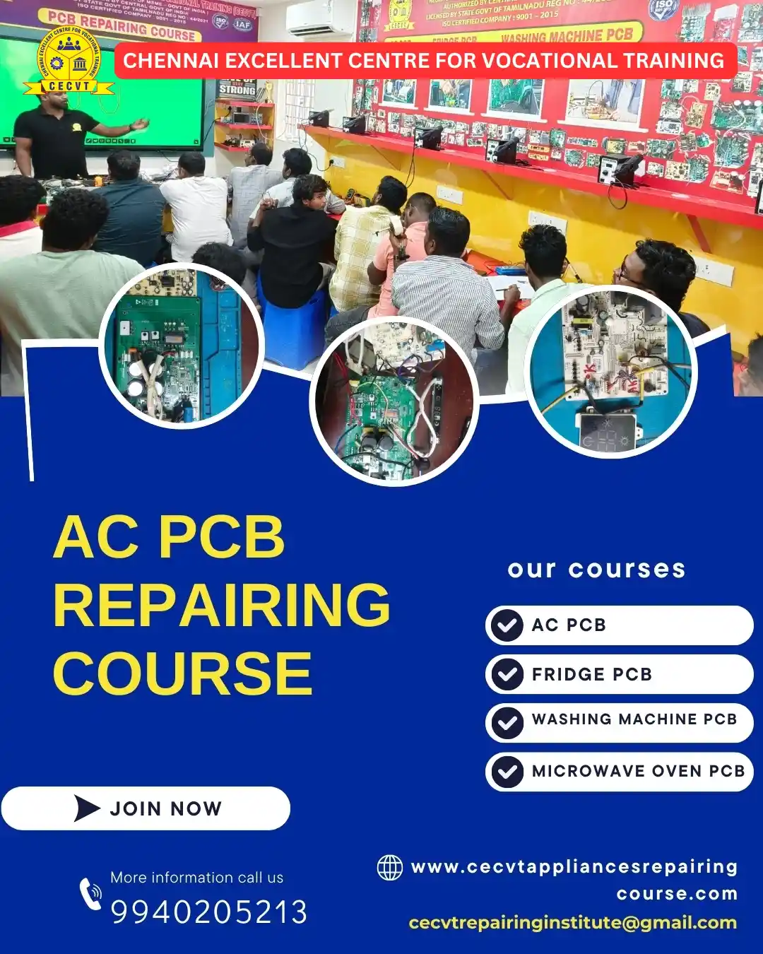 AC PCB Board Mechanic Course in Chandrapur Maharashtra