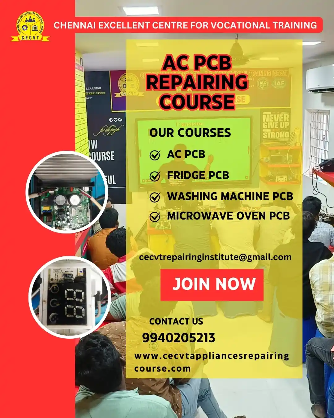 AC PCB Board Mechanic Course in Chandrapur Maharashtra