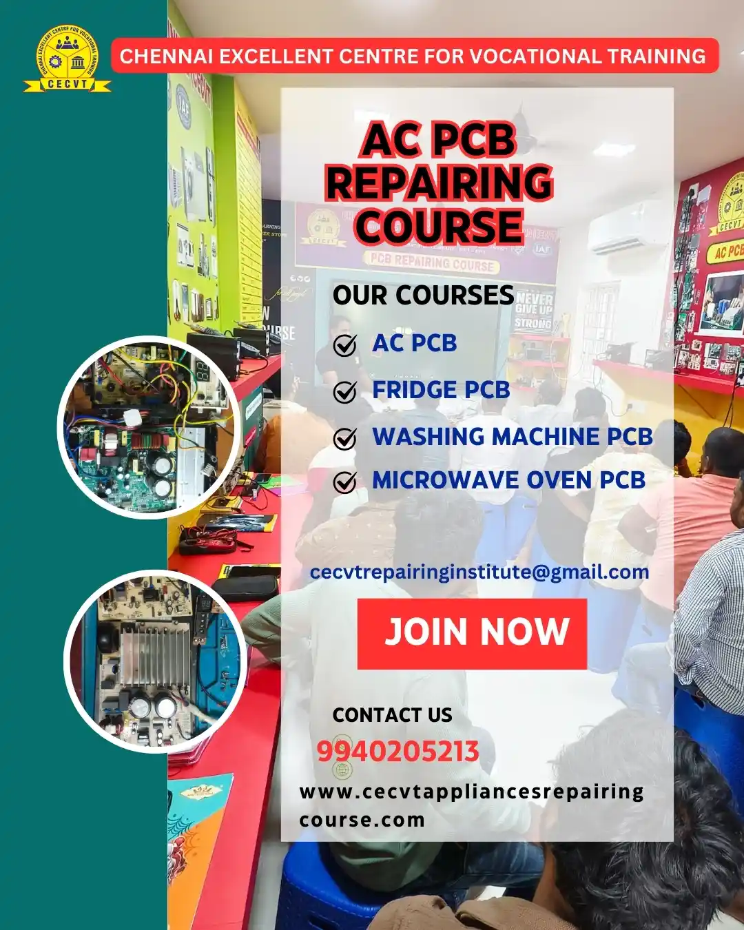 AC PCB Board Mechanic Course in Chandrapur Maharashtra