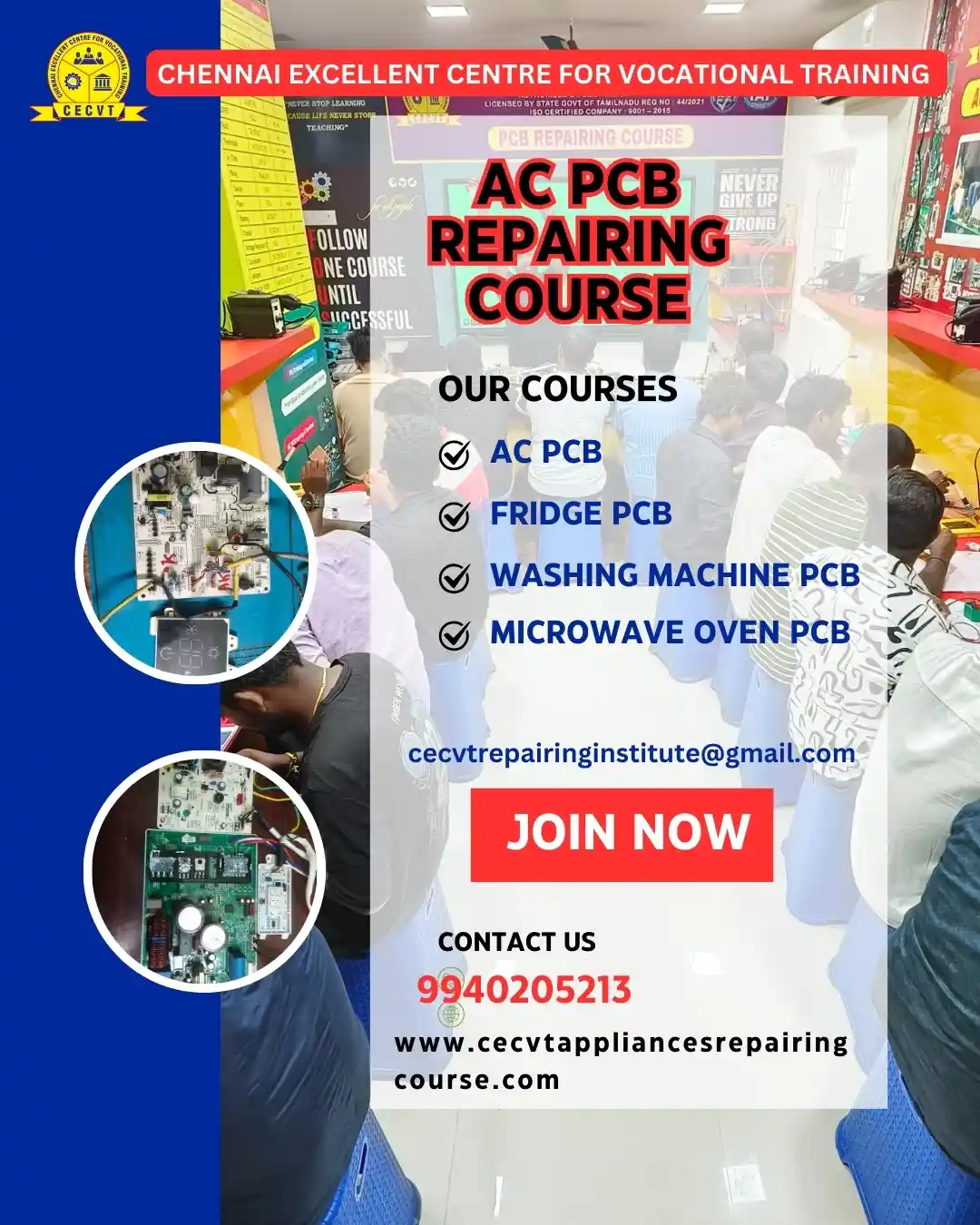 AC PCB Board Mechanic Course in Dhule Maharashtra