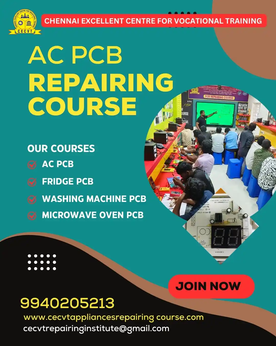 AC PCB Board Mechanic Course in Gadchiroli Maharashtra