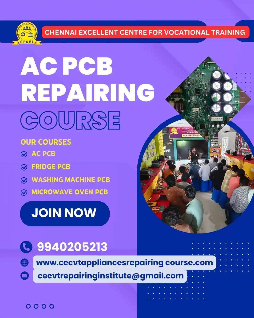 AC PCB Board Mechanic Course in Gondia Maharashtra