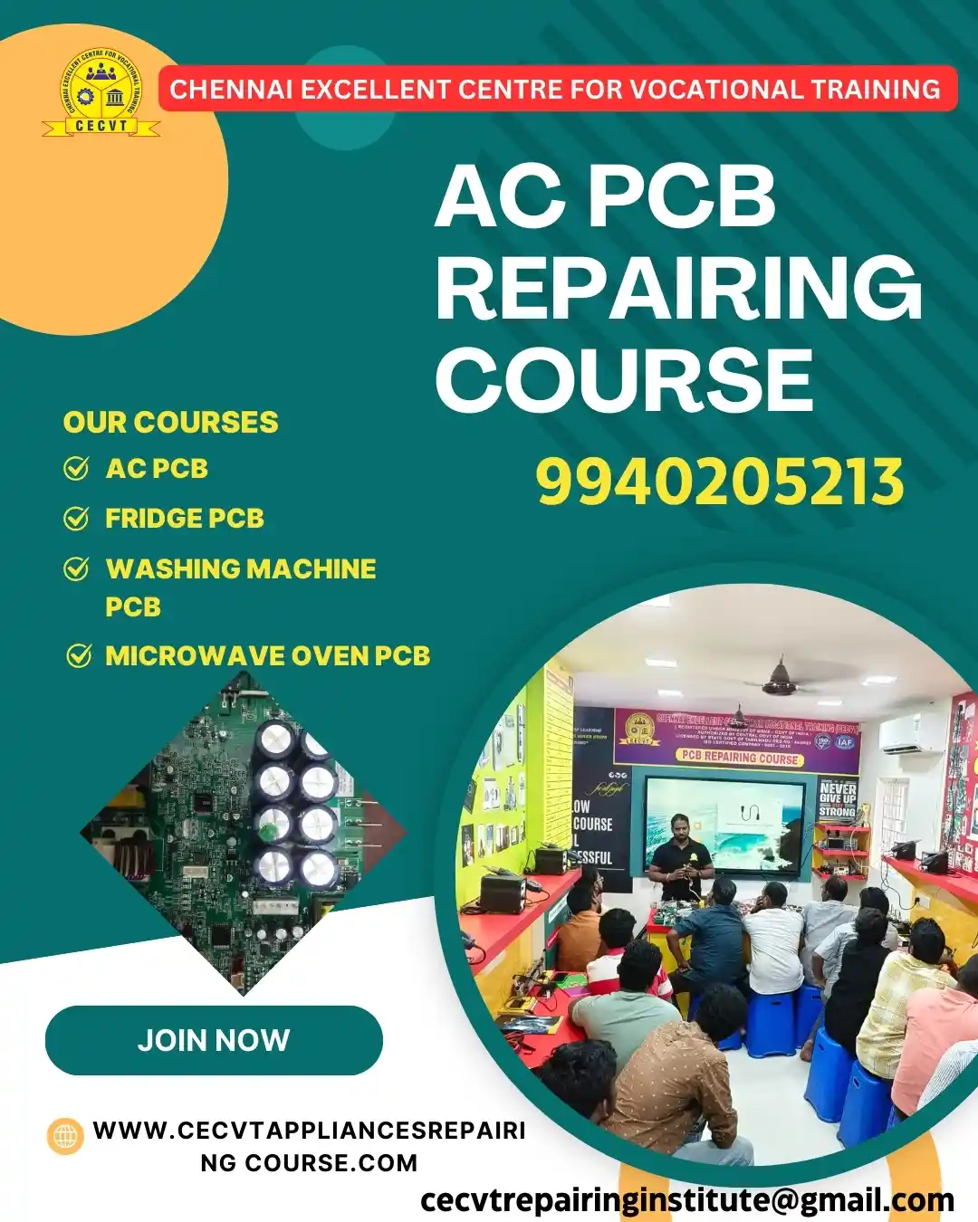 AC PCB Board Mechanic Course in Gondia Maharashtra