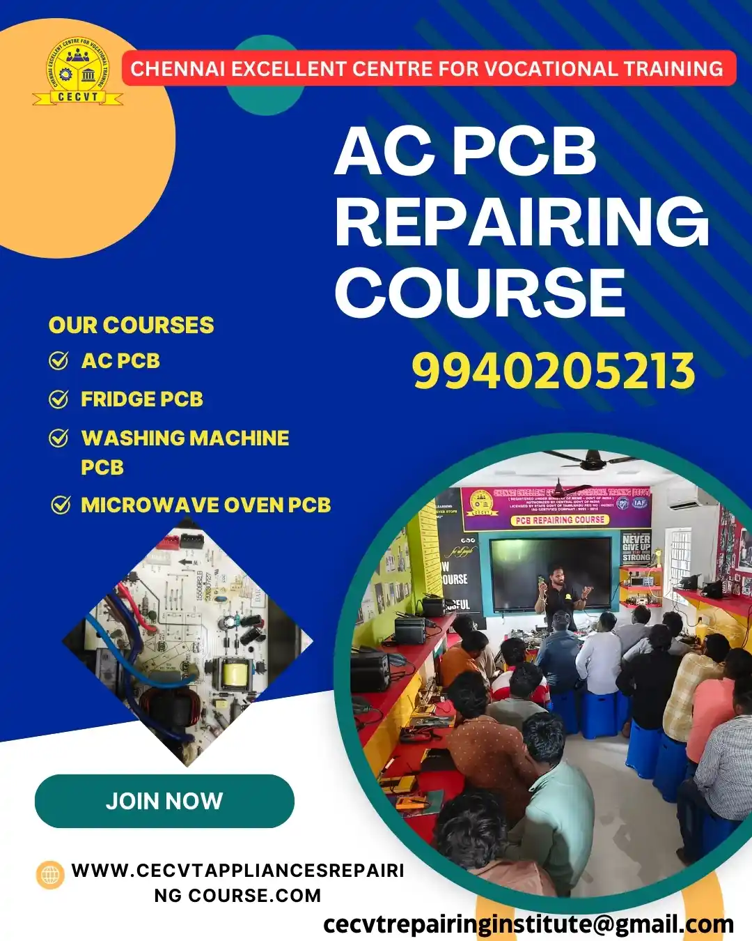 AC PCB Board Mechanic Course in Gondia Maharashtra