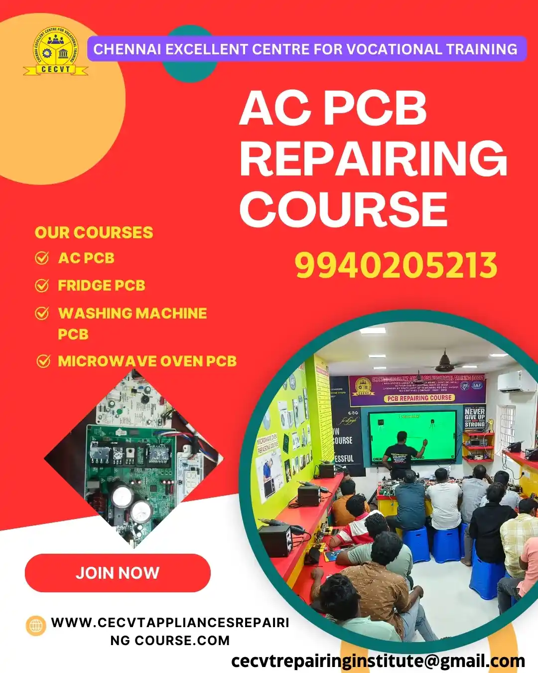 AC PCB Board Mechanic Course in Hingoli Maharashtra