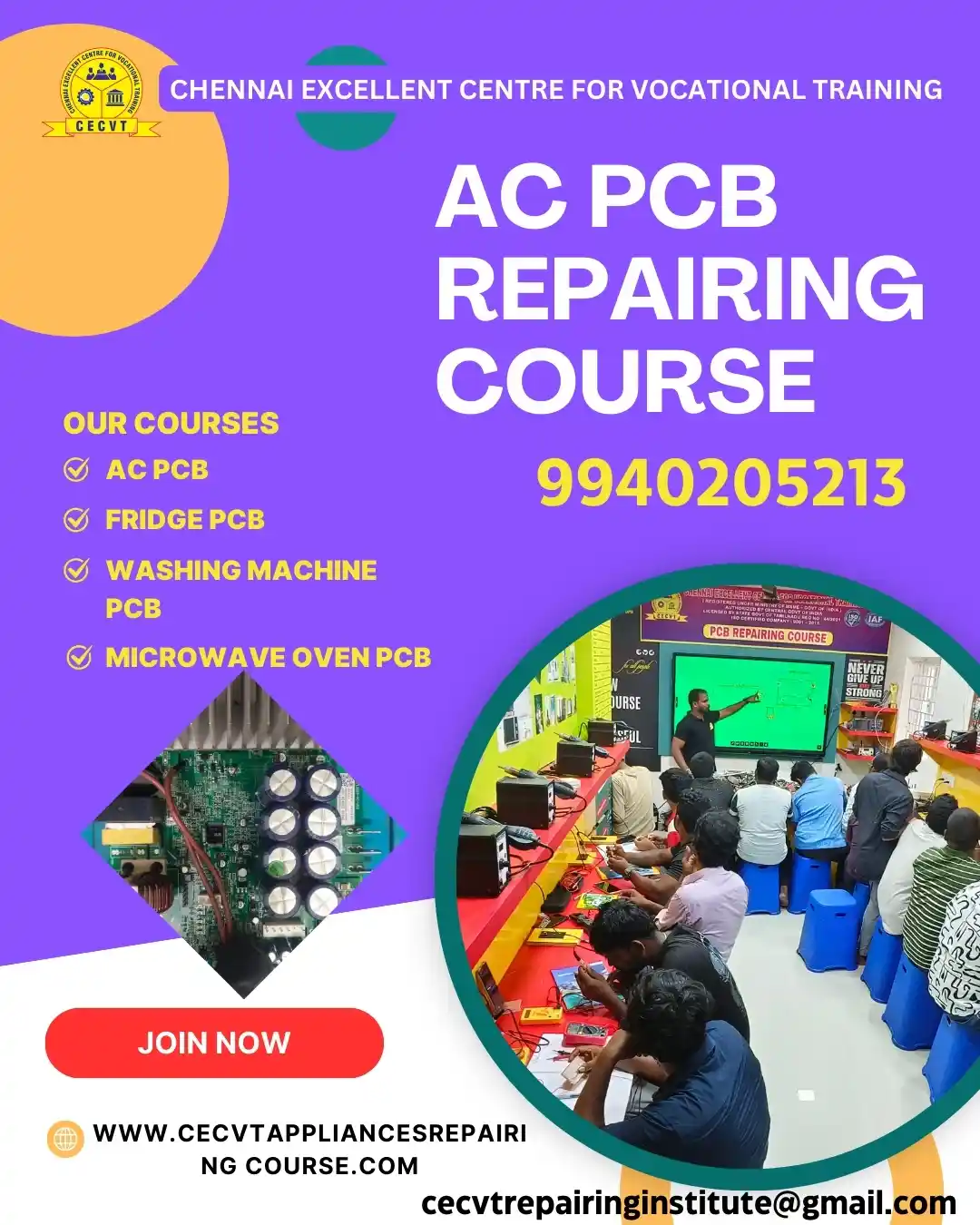 AC PCB Board Mechanic Course in Hingoli Maharashtra