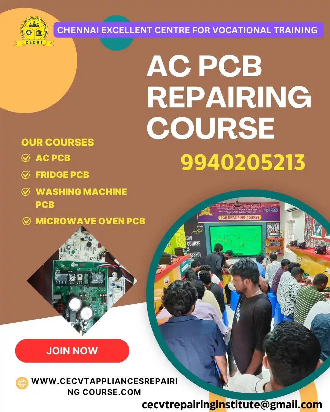AC PCB Board Mechanic Course in Hingoli Maharashtra