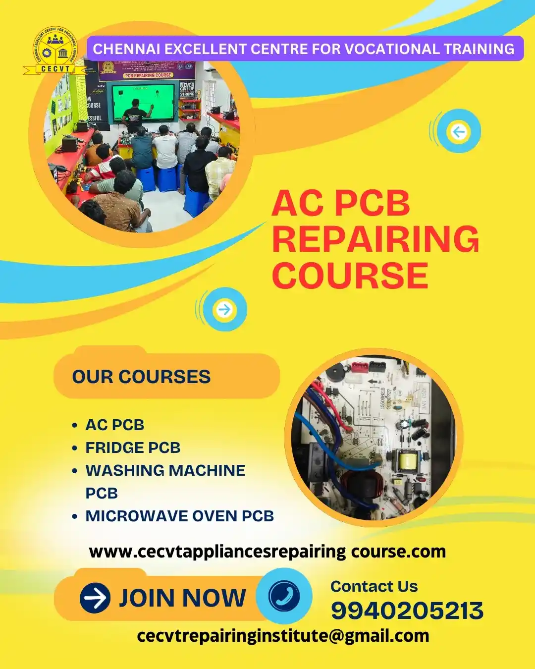 AC PCB Board Mechanic Course in Hingoli Maharashtra