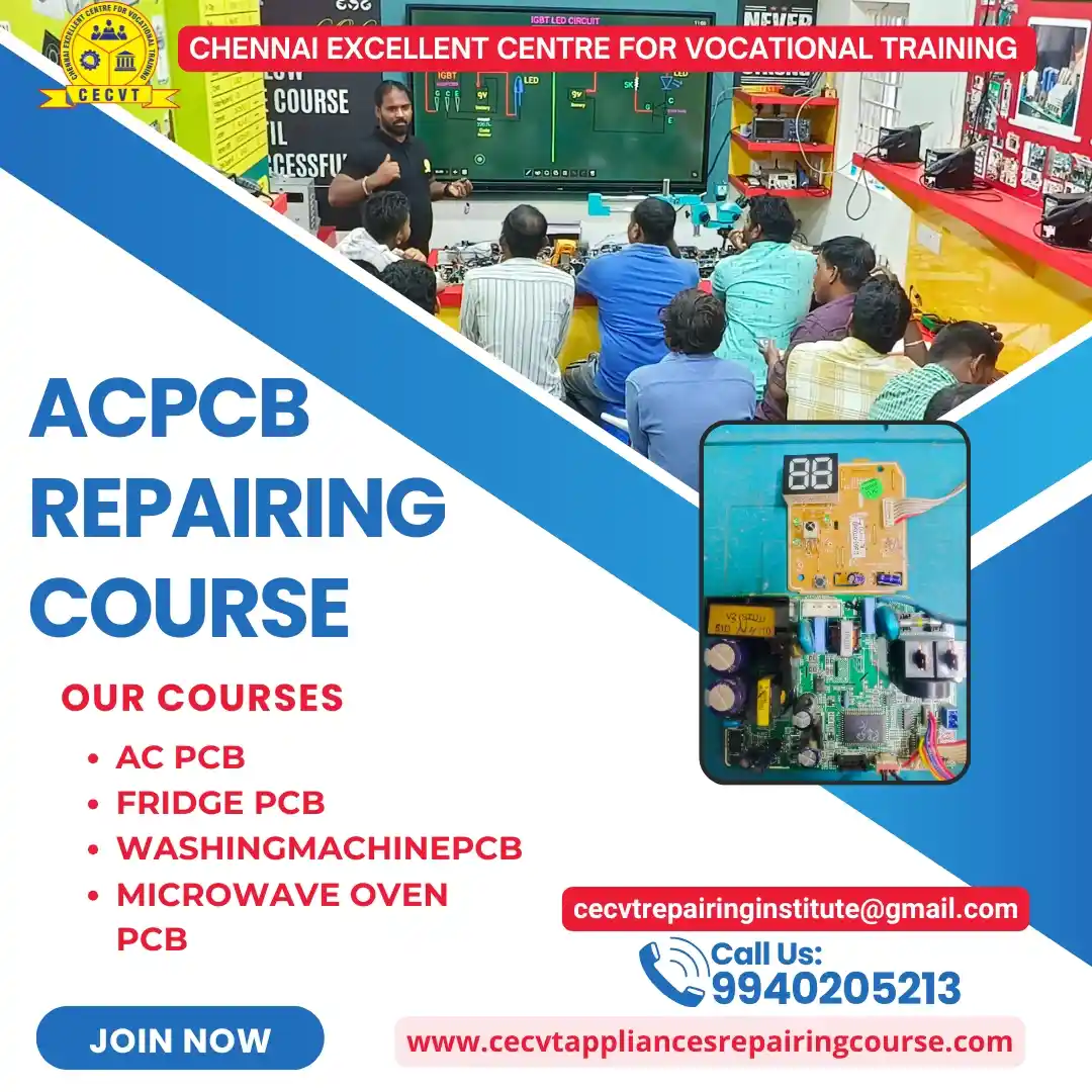 AC PCB Board Mechanic Course in Tirupathur Tamil Nadu